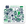 Mouse Pad, Fabric, University of Notre Dame