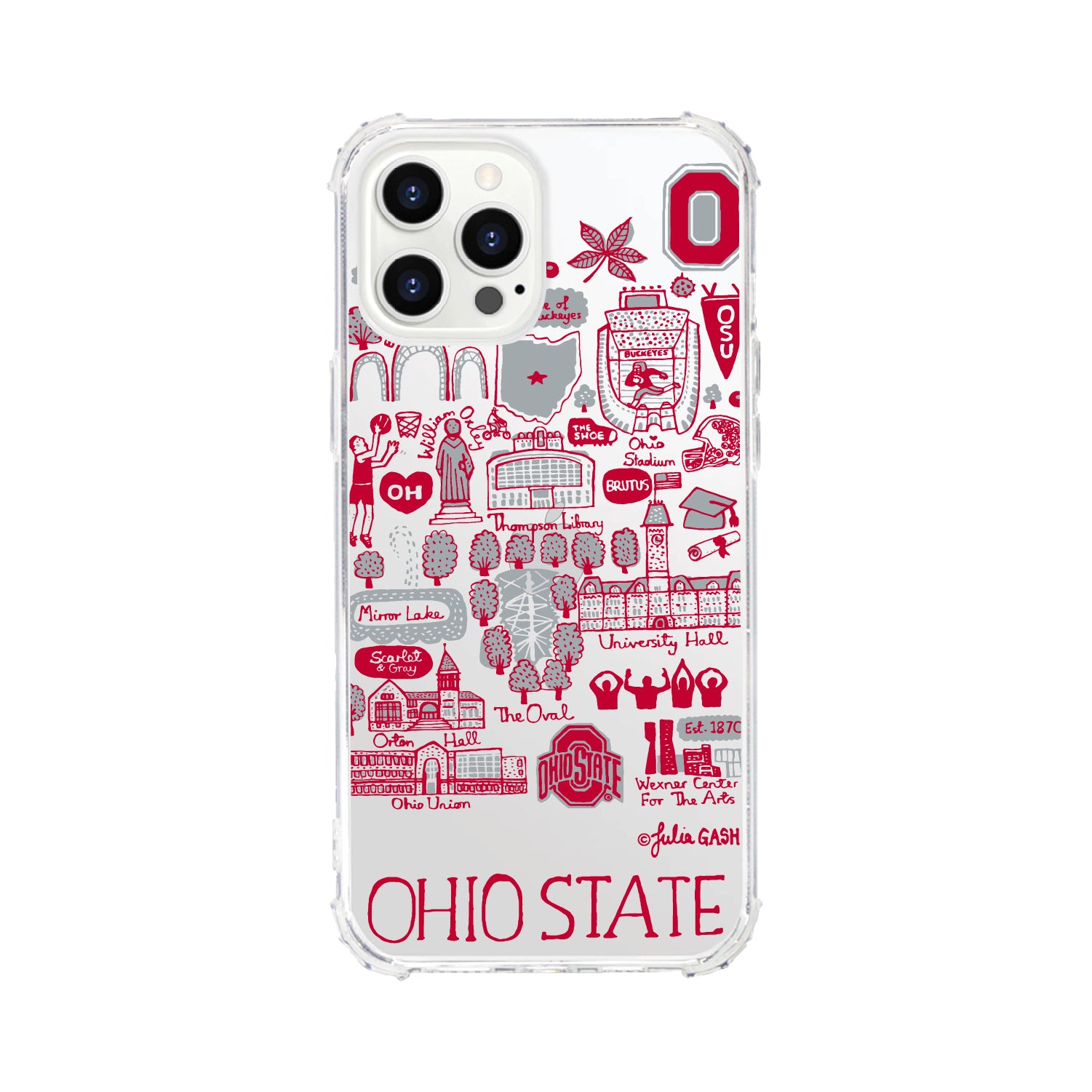 Phone Case, Tough Edge, Ohio State University