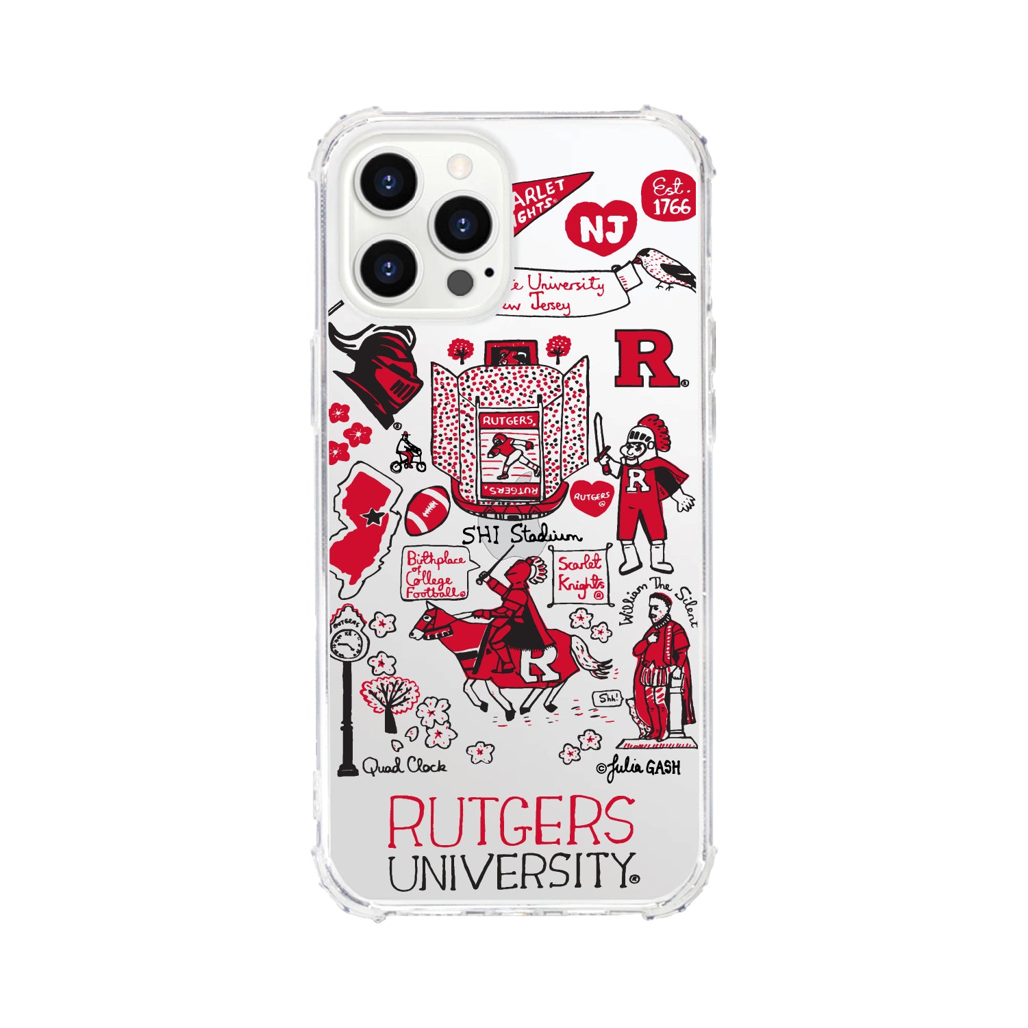 Phone Case, Tough Edge, Rutgers University