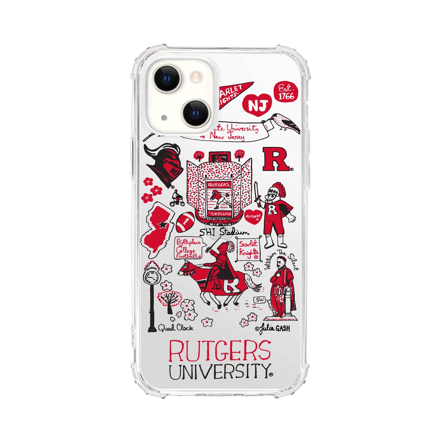 Phone Case, Tough Edge, Rutgers University