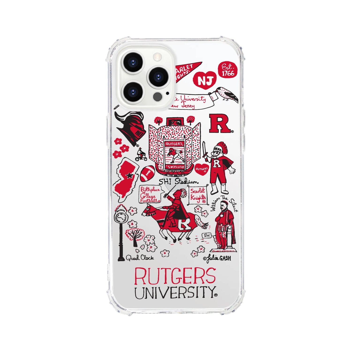 Phone Case, Tough Edge, Rutgers University