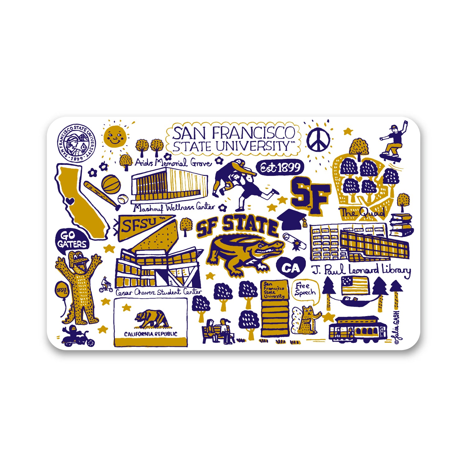 Mouse Pad, Fabric, San Francisco State University