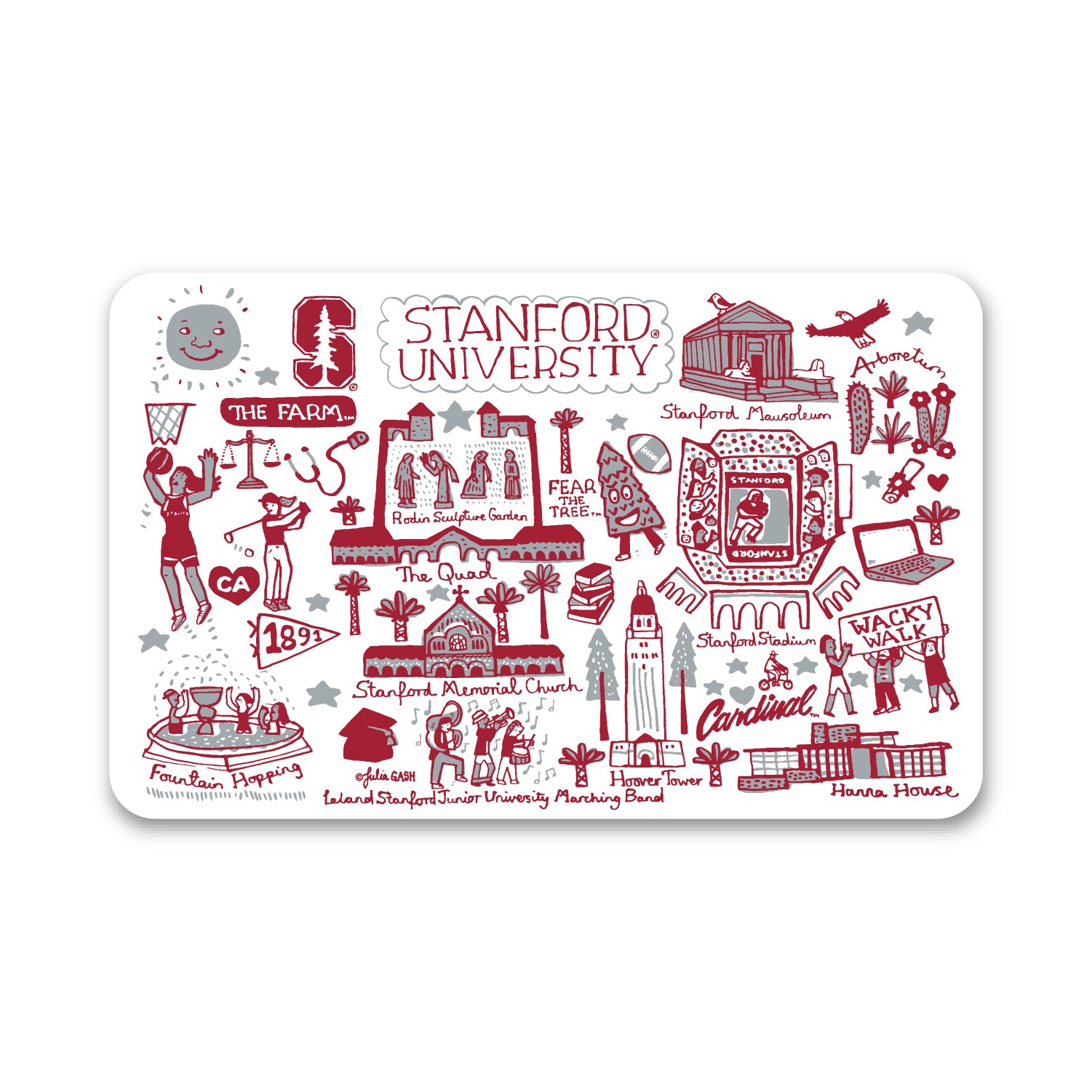 Mouse Pad, Fabric, Stanford University