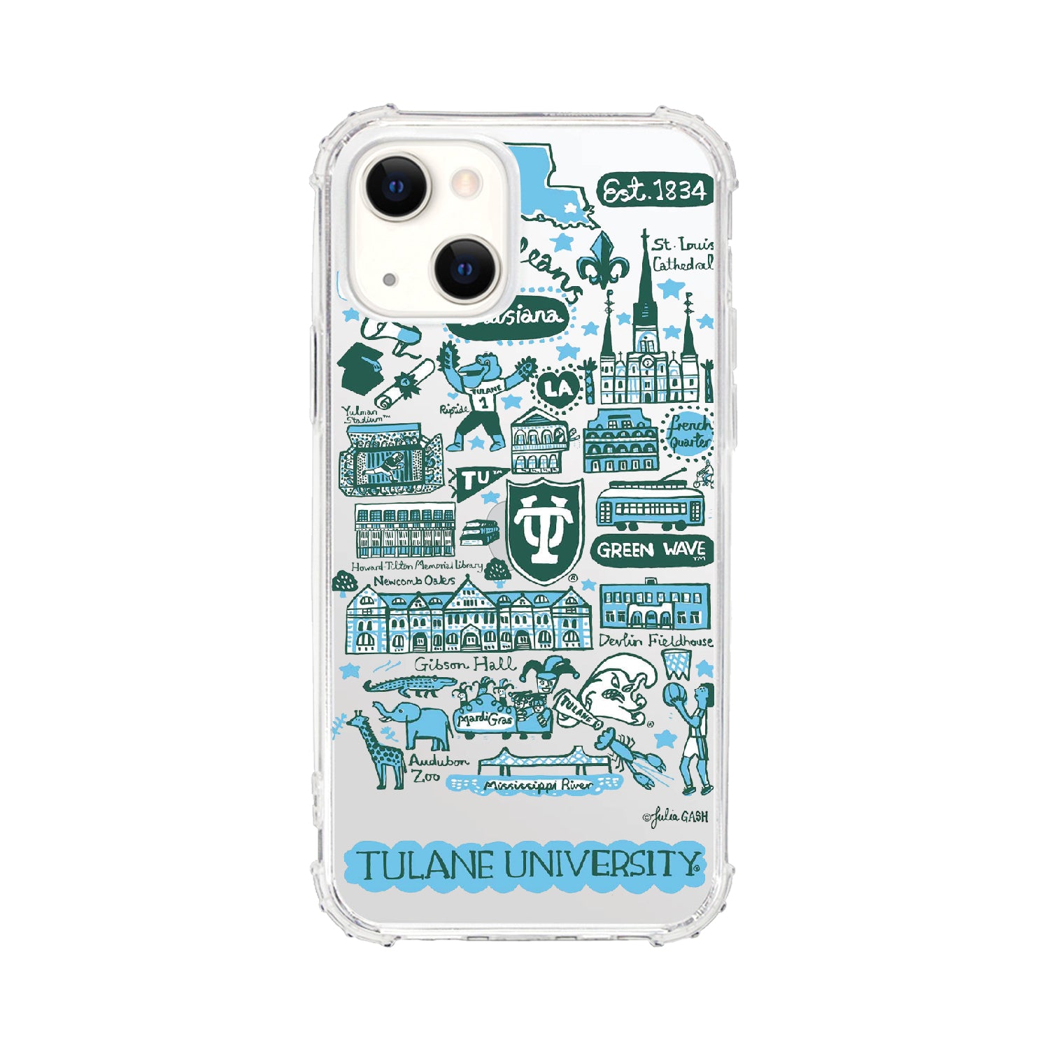 Phone Case, Tough Edge, Tulane University