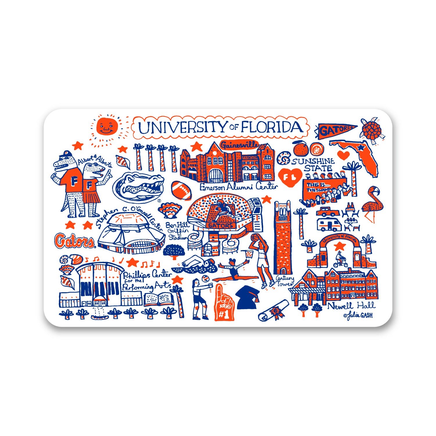 Mouse Pad, Fabric, University of Florida