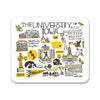 Mouse Pad, Fabric, The University of Iowa