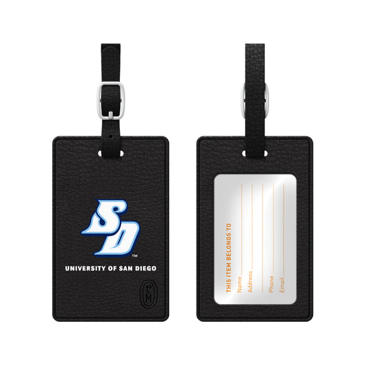 Luggage Tag, Faux Leather, University of San Diego