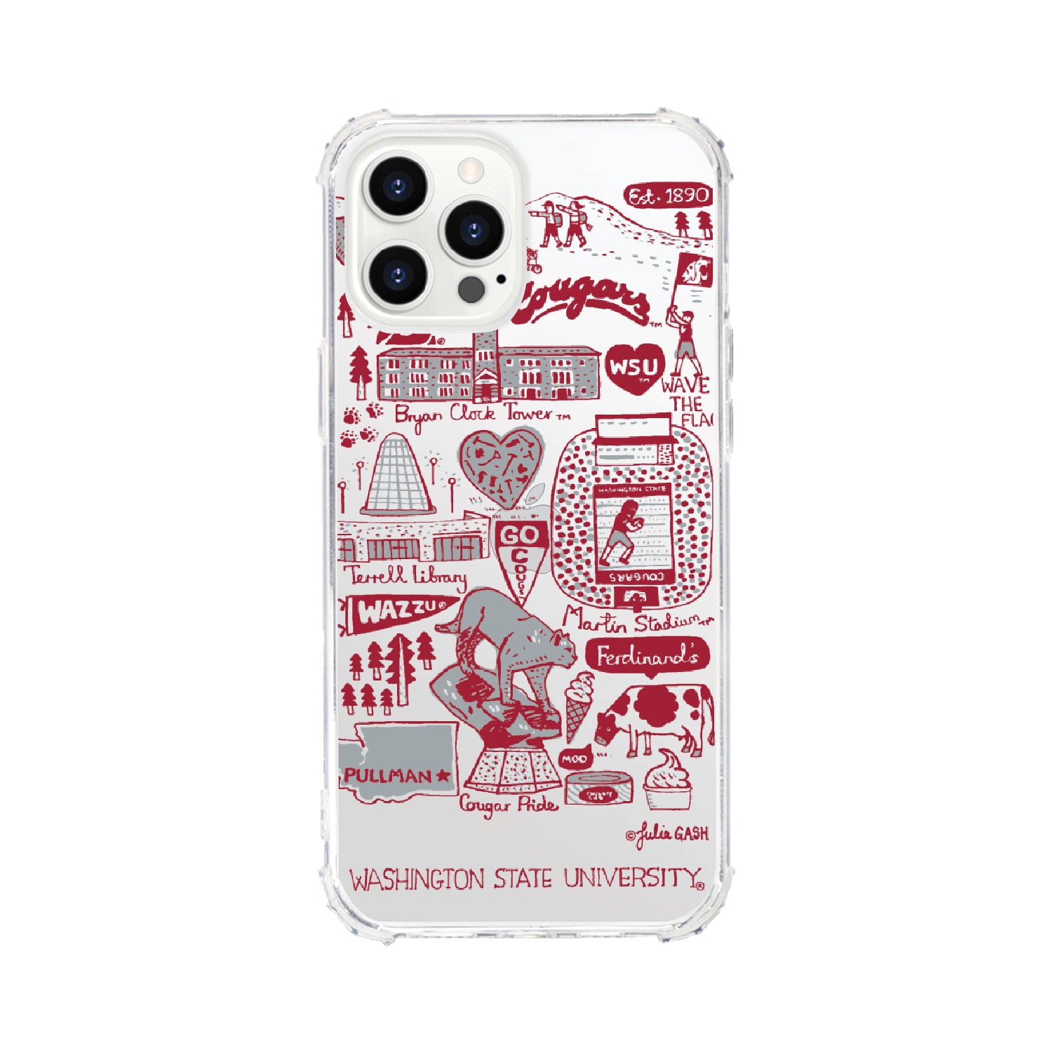 Phone Case, Tough Edge, Washington State University