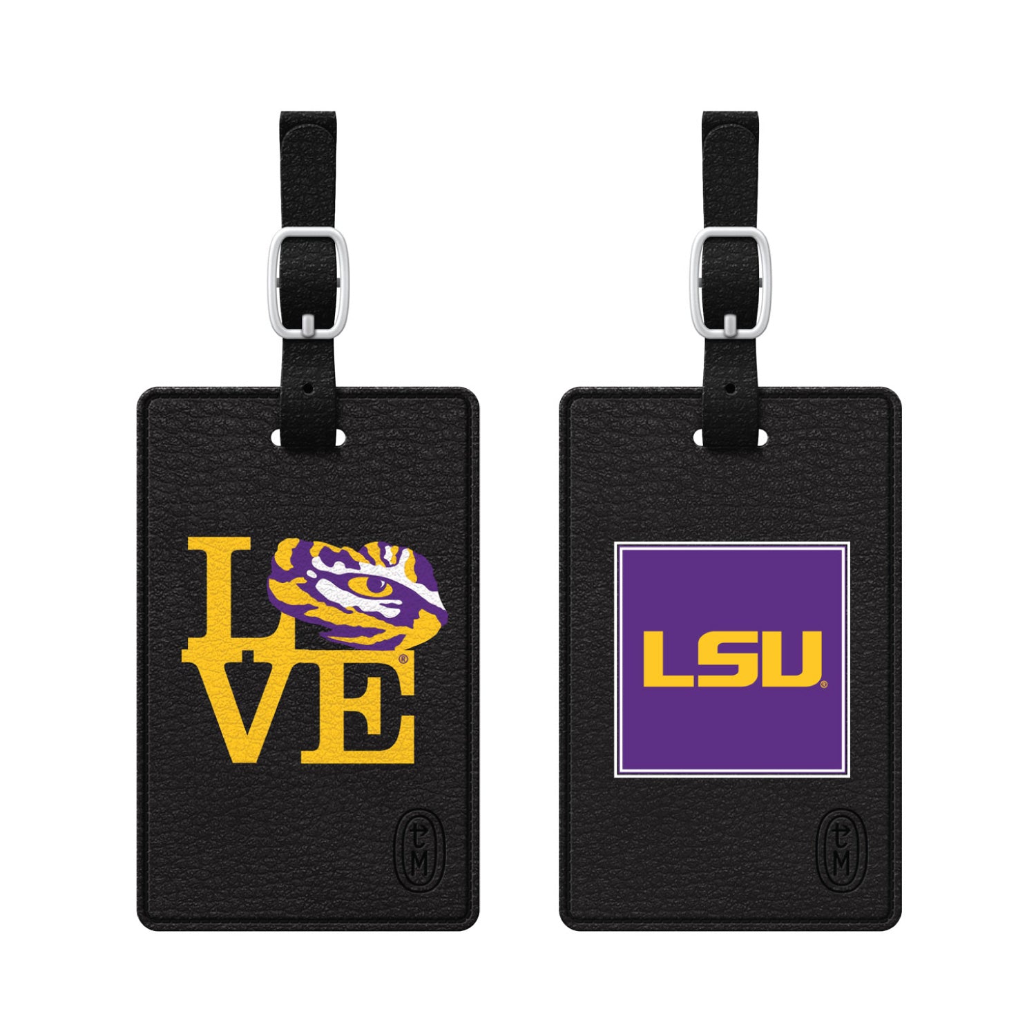 Luggage Tag, Faux Leather, Louisiana State University