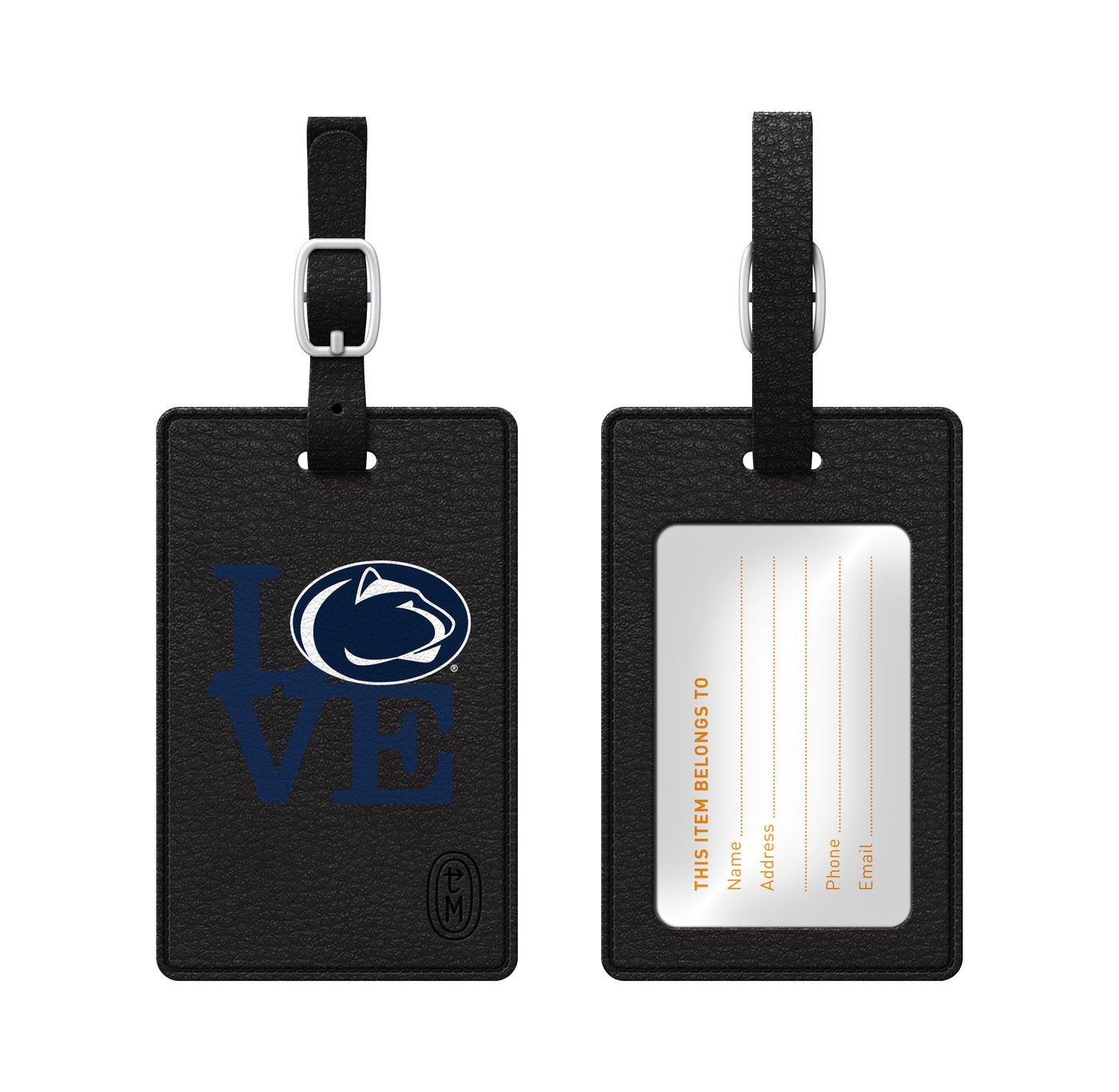 Luggage Tag, Faux Leather, Penn State University