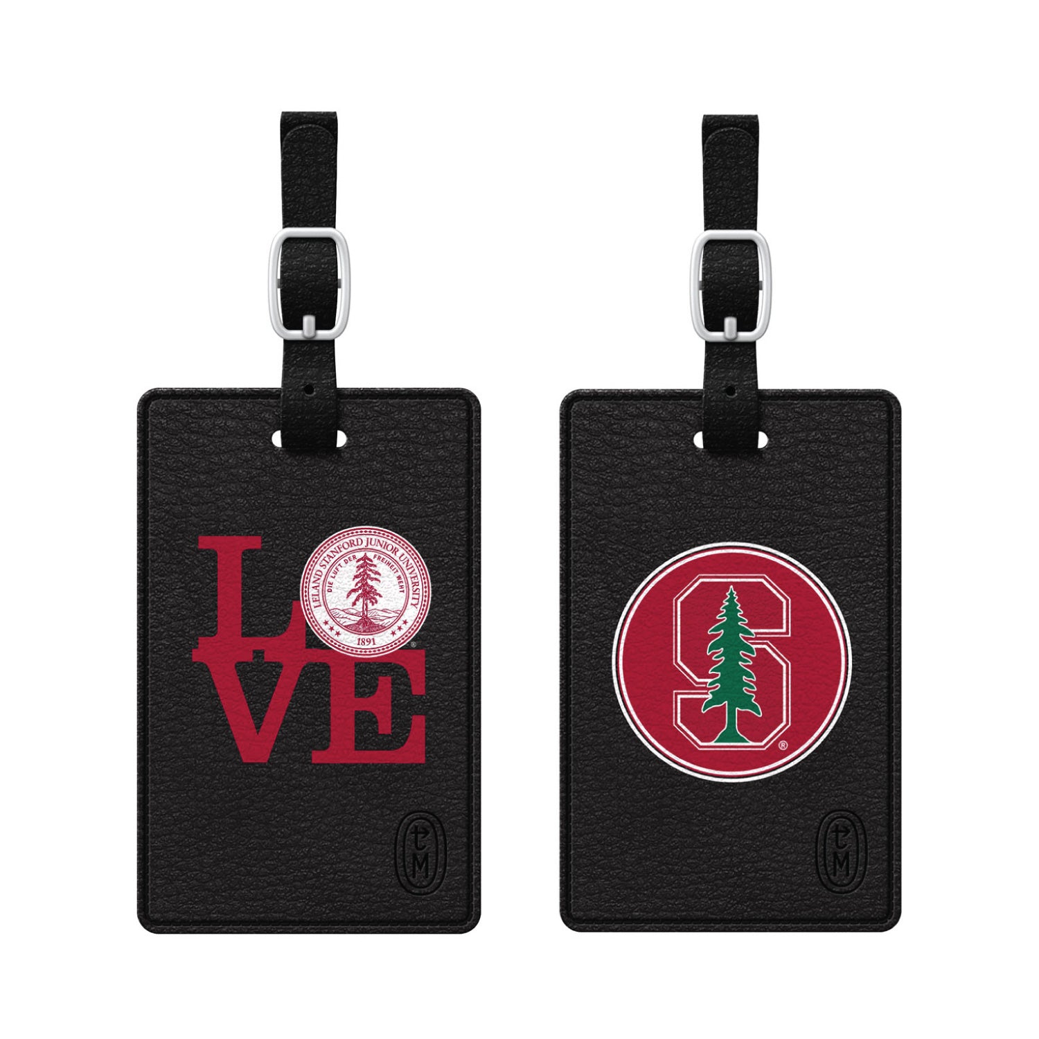 Luggage Tag, Faux Leather, Stanford University