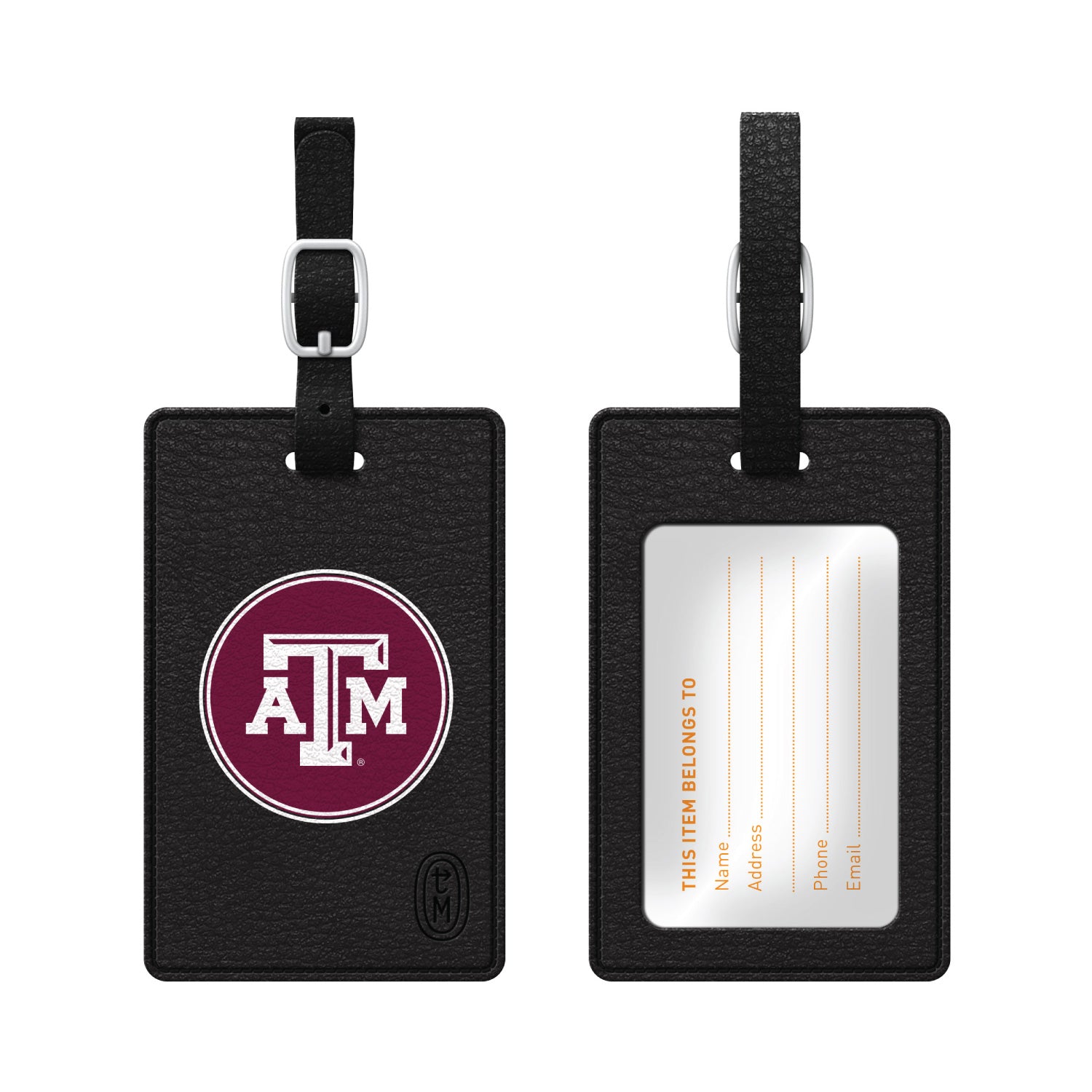 Luggage Tag, Faux Leather, Texas A&M University