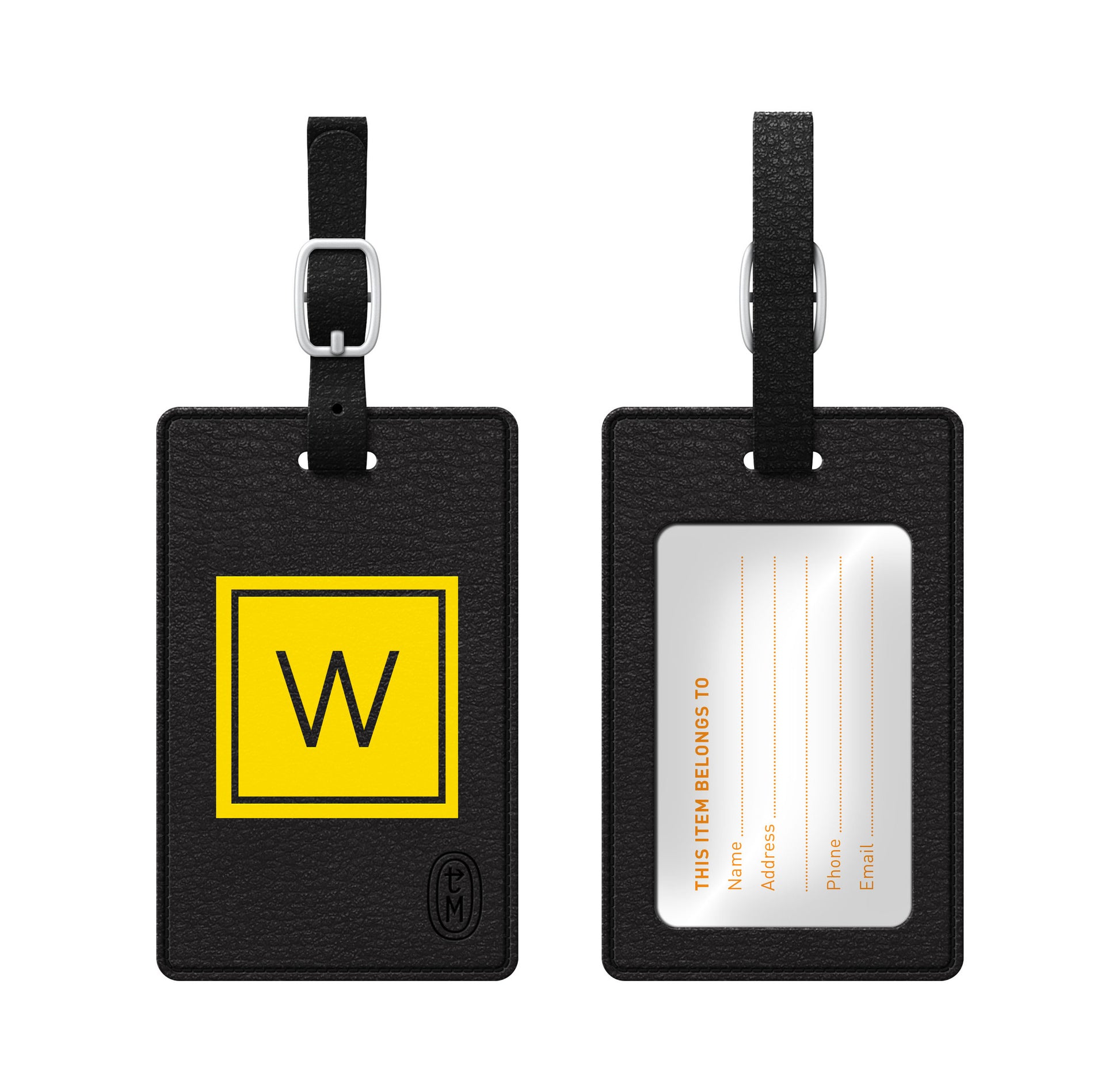 Monogram Luggage Tag, Inversed