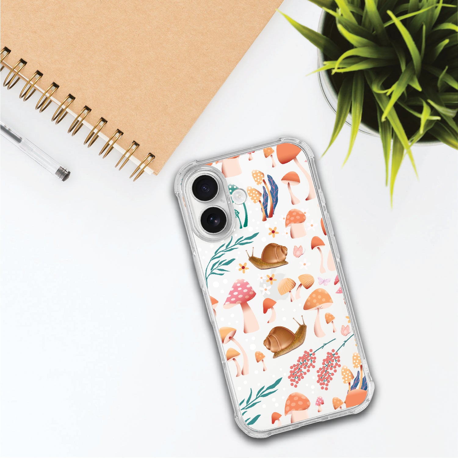 Phone Case, Tough Edge, Shrooms