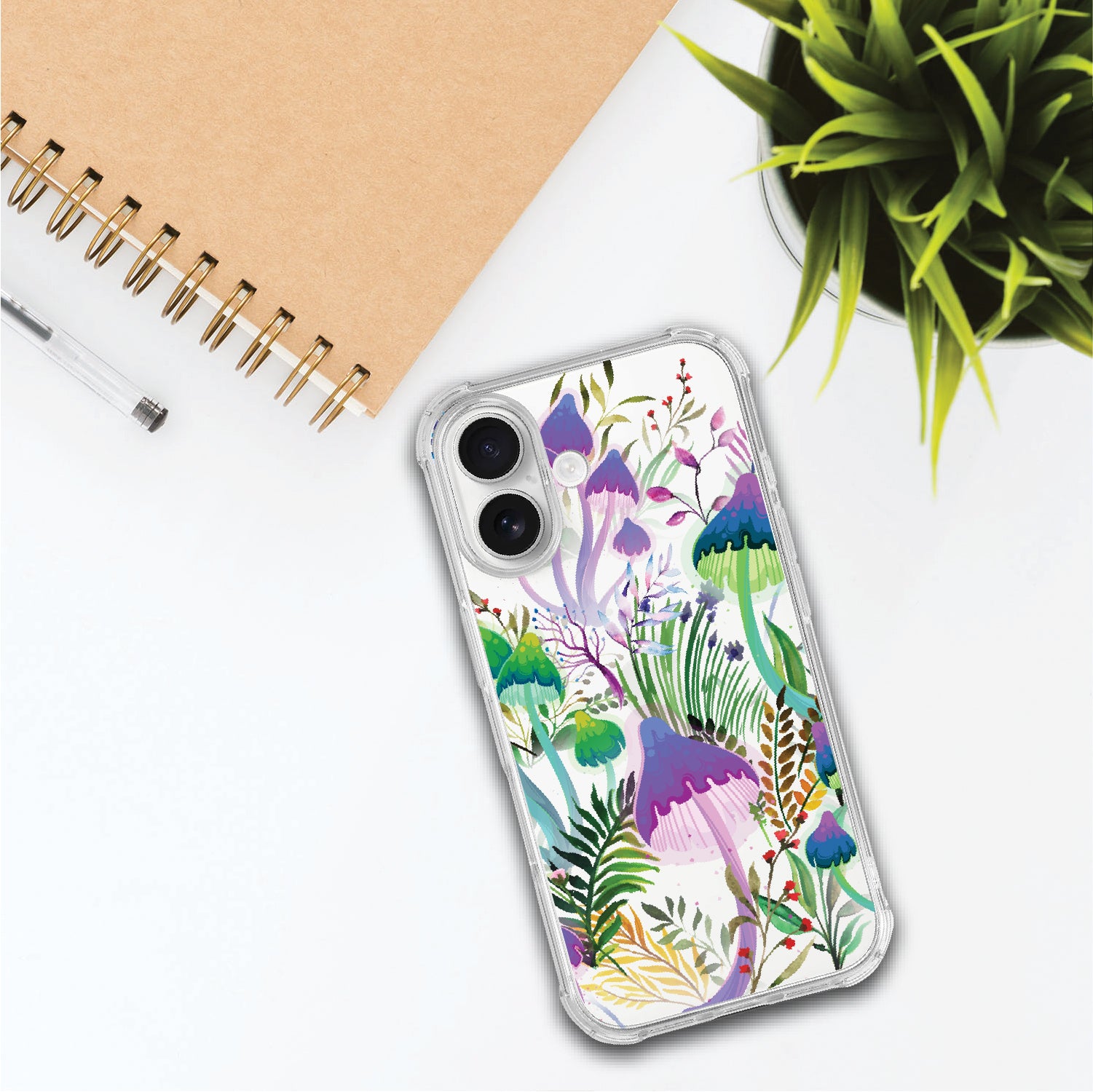 Phone Case, Tough Edge, Shrooms