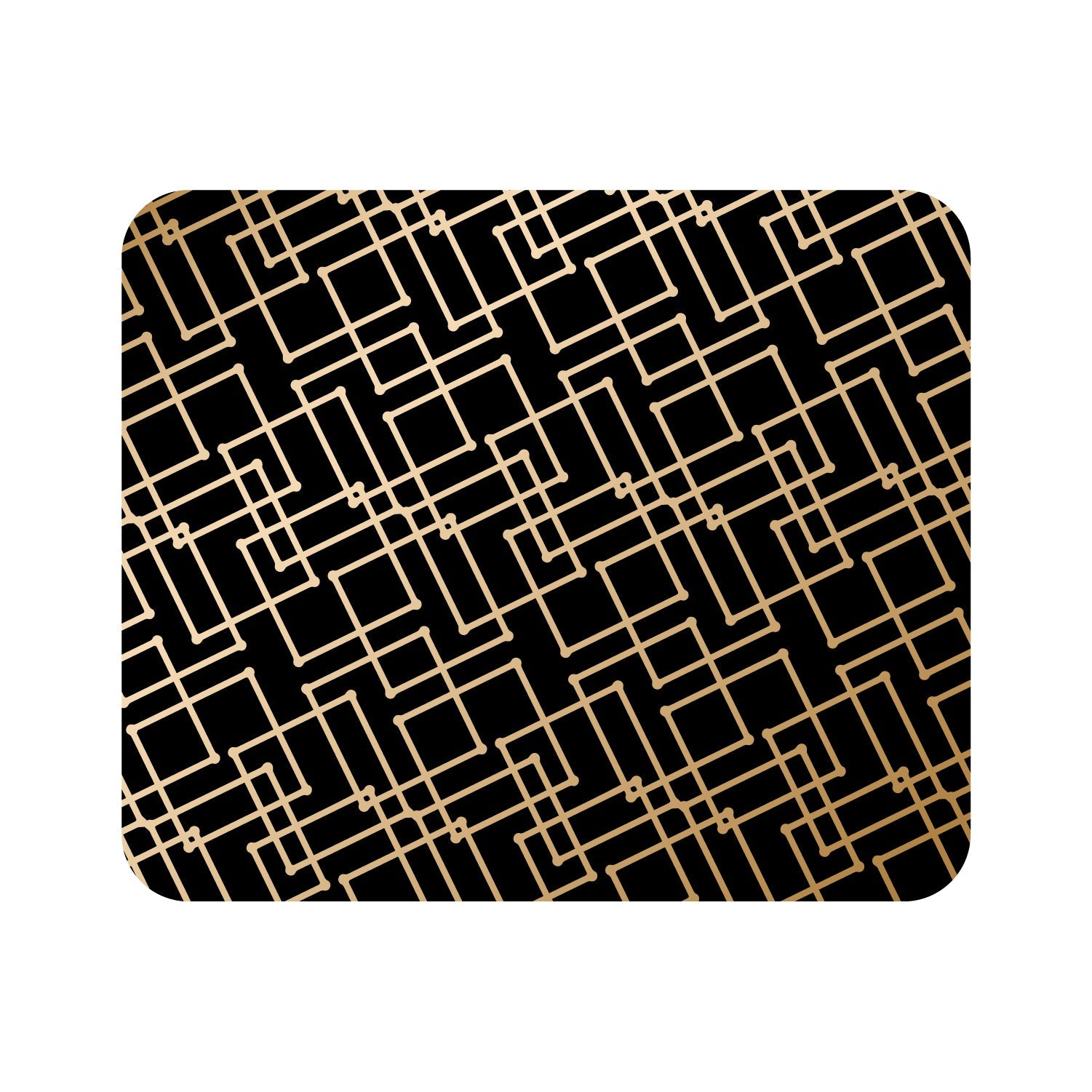OTM Essentials Prints Series Mouse Pad, Geometric Gold