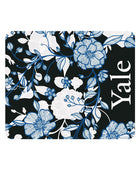 Yale University Black Mousepad, Floral Lace V1