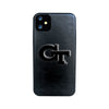 Georgia Institute of Technology Leather Shell Phone Case, Black, Alumni - iPhone 11