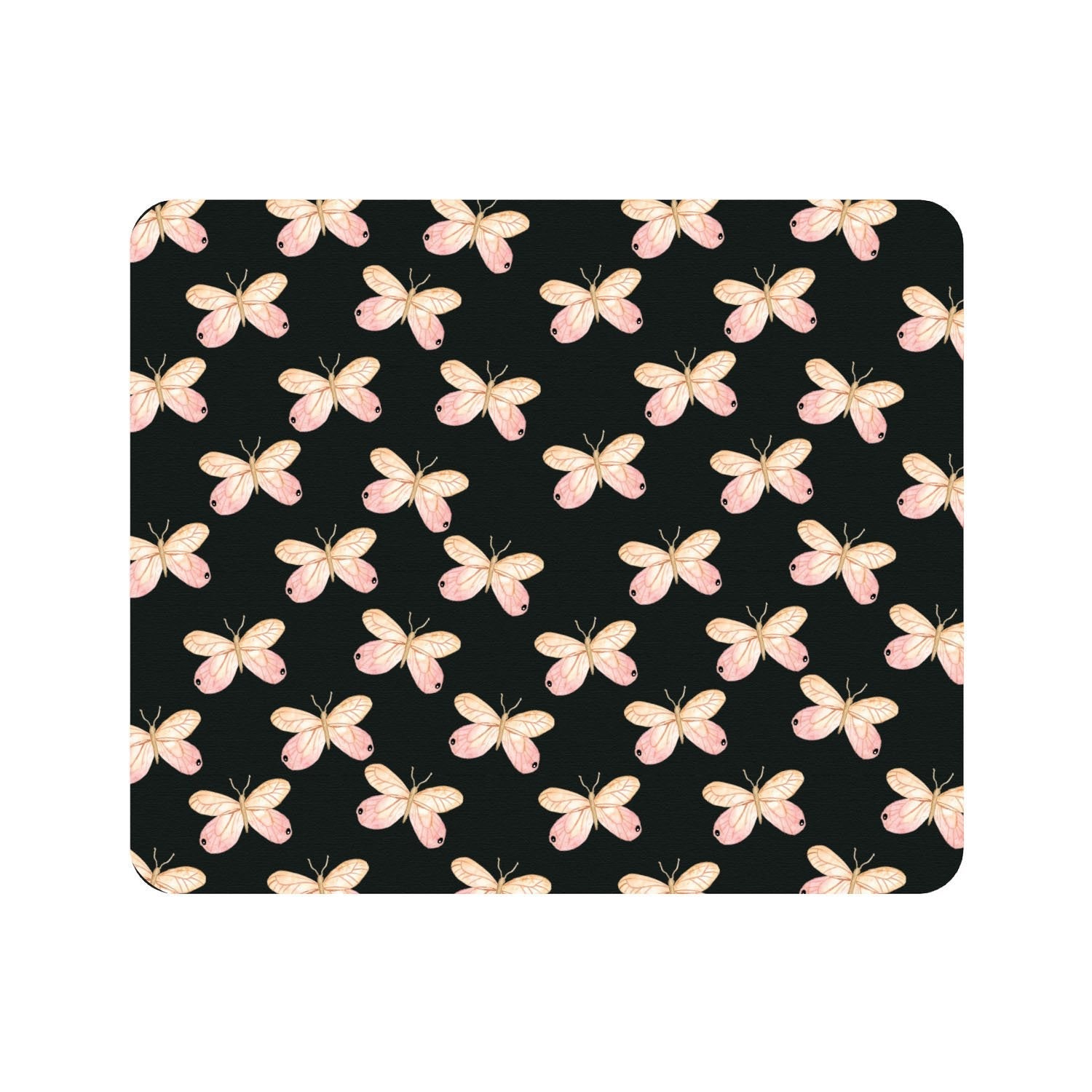 Mouse Pad, Pink Butterflies