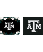 Texas A&M University Mousepad Fan 2-Pack, Floral White Classic V1 & Classic V1