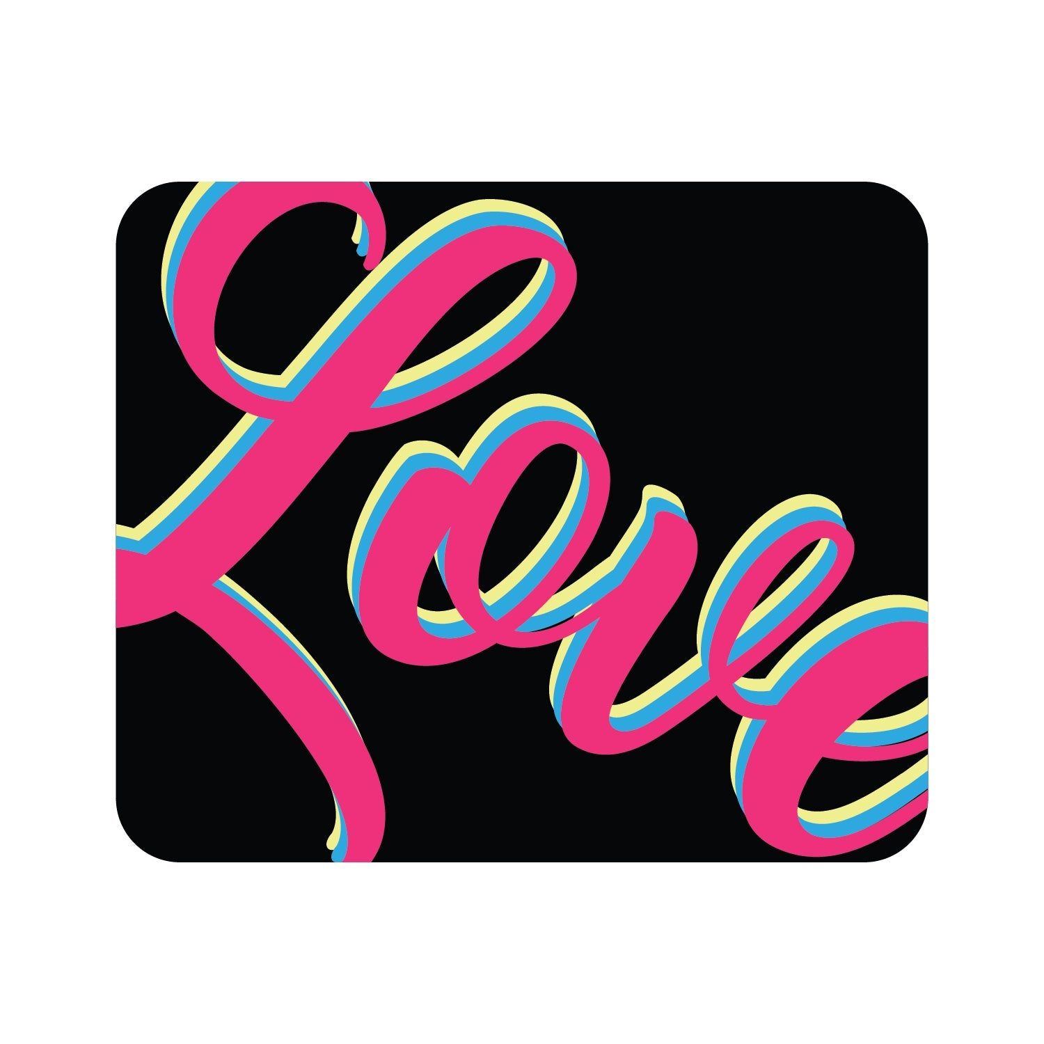 Mouse Pad, Neon Love