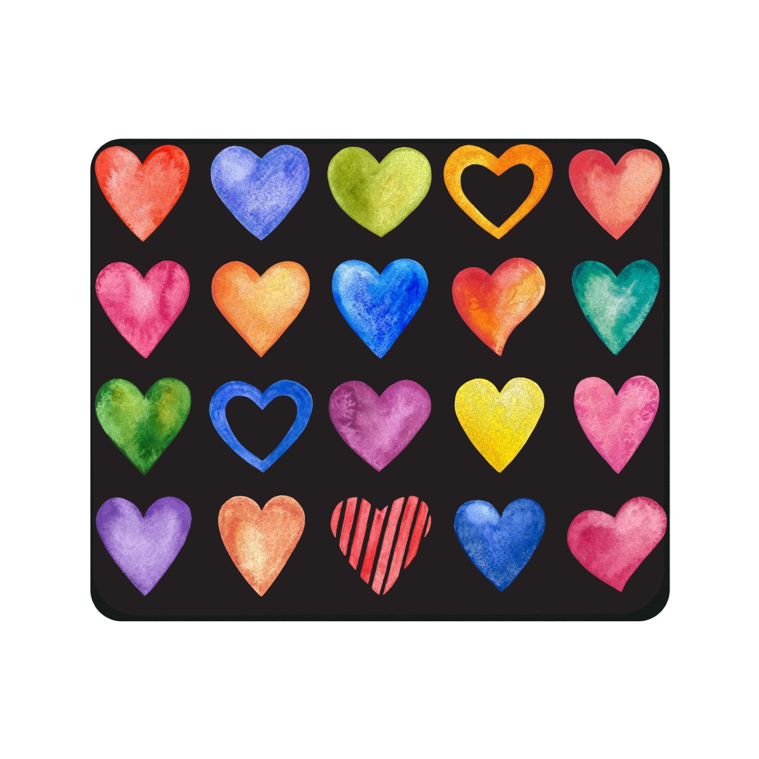 Mouse Pad, Color Hearts