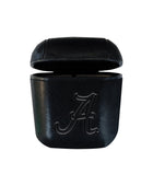 University of Alabama Leather Airpod Case, Black, Alumni