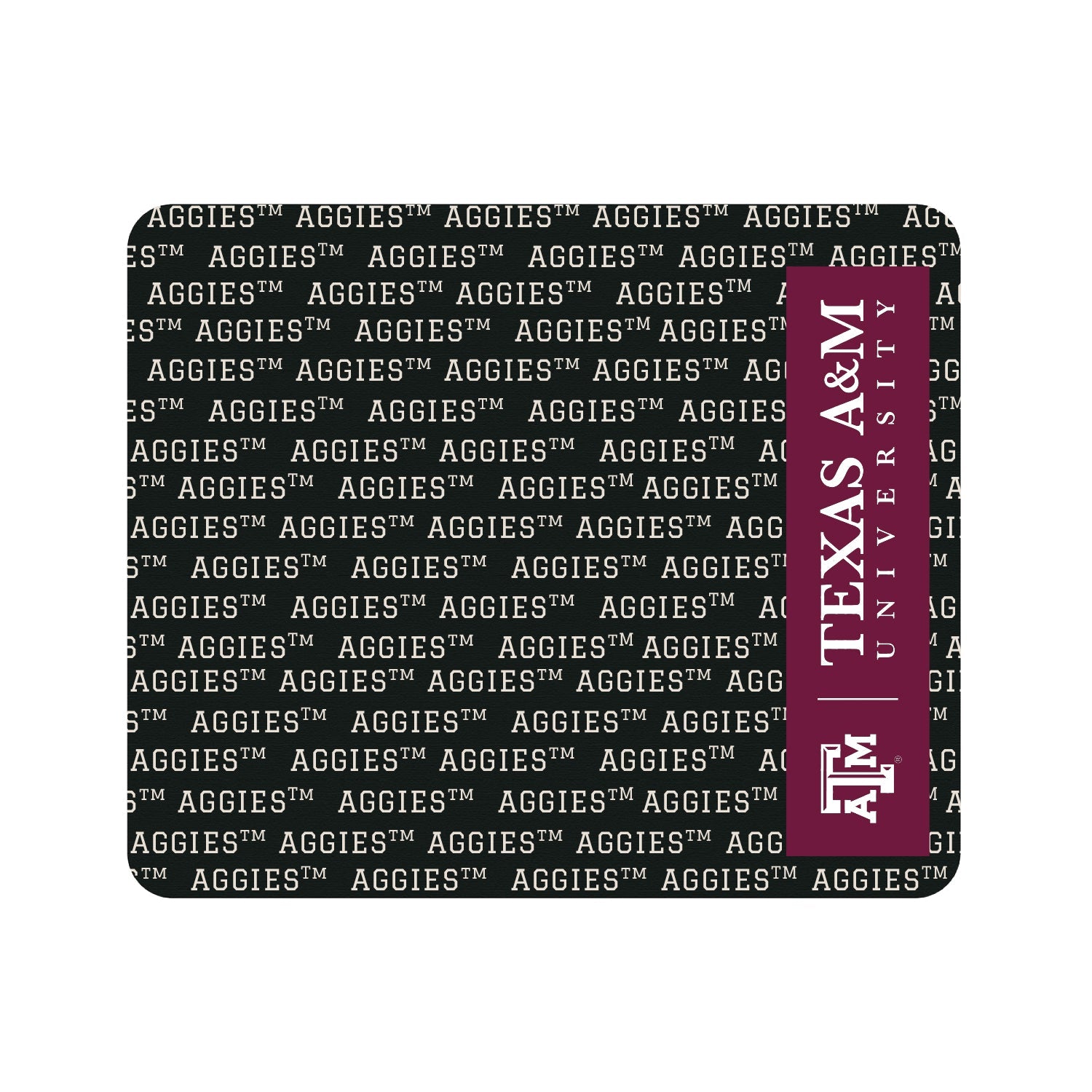 Texas A&M UniversityBlack Mouse Pad, Spirit V1
