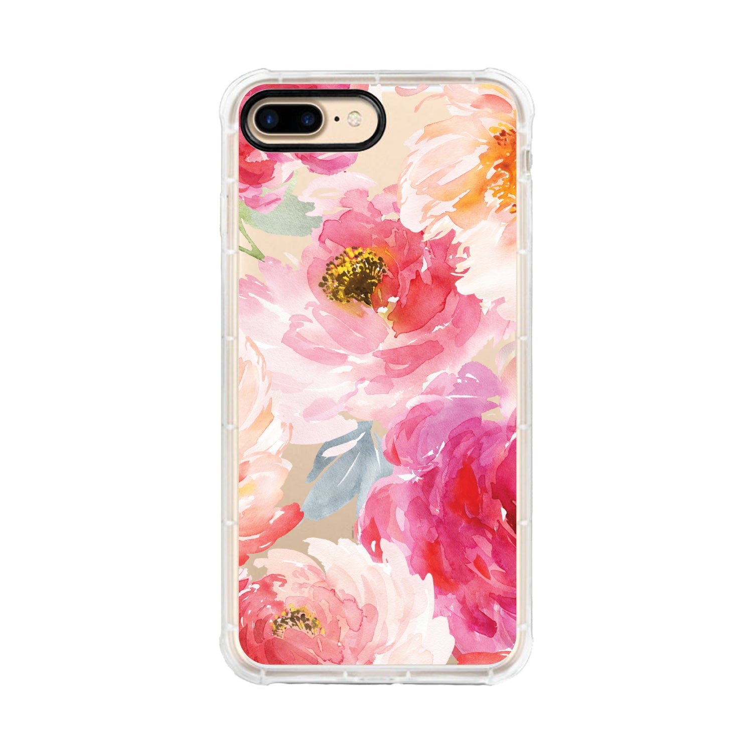 Prints Series Tough Edge iPhone Case, Watercolor Peonies