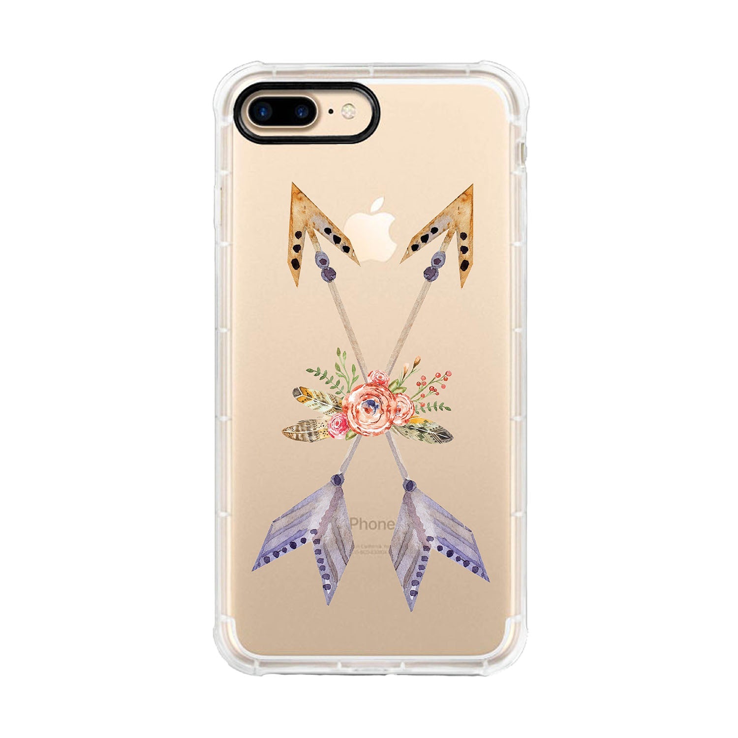 Phone Case, Flowers & Arrows