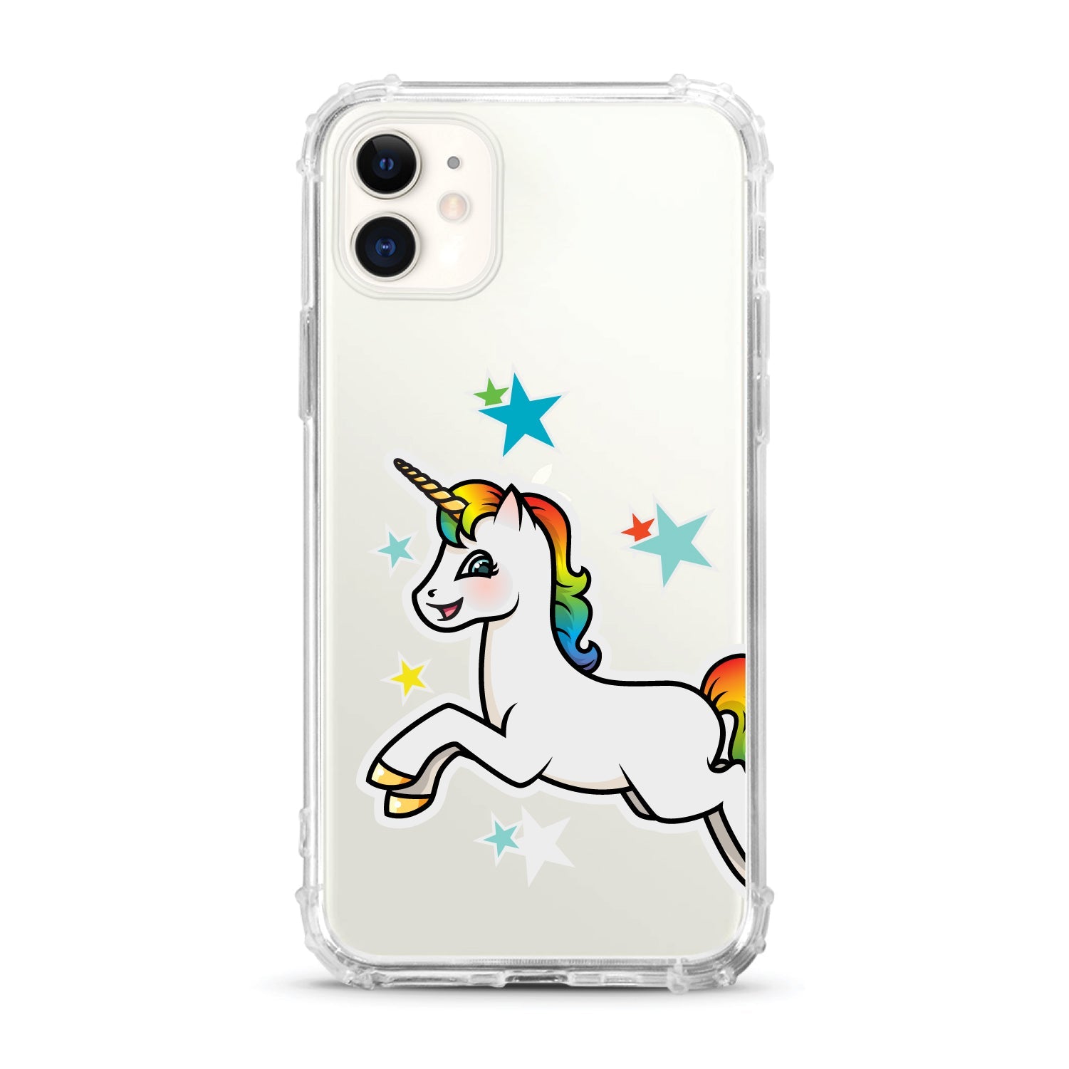 iPhone Tough Edge Case, Unicorn & Stars