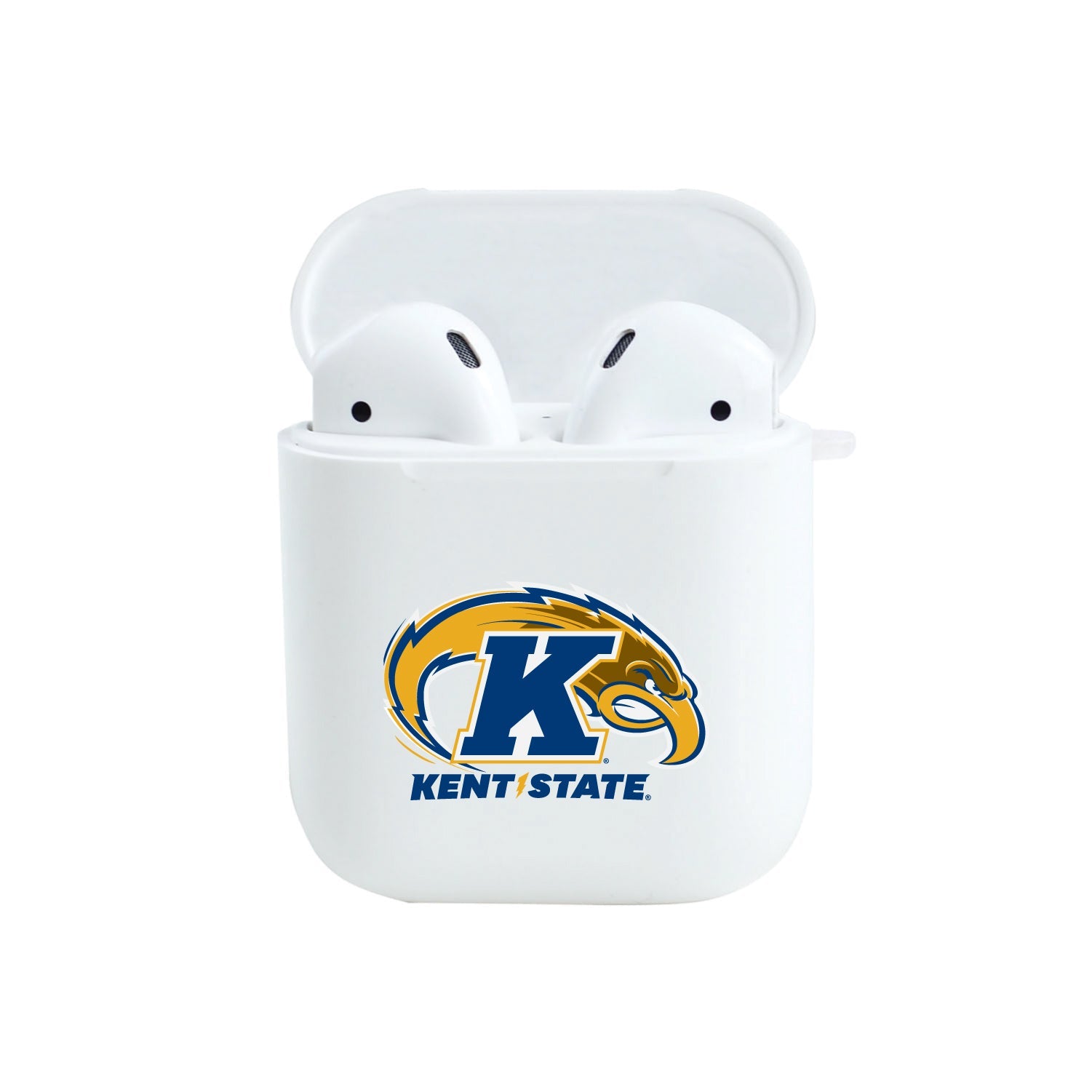 Kent State University - Airpod Case (TPU), Frosted White, Classic