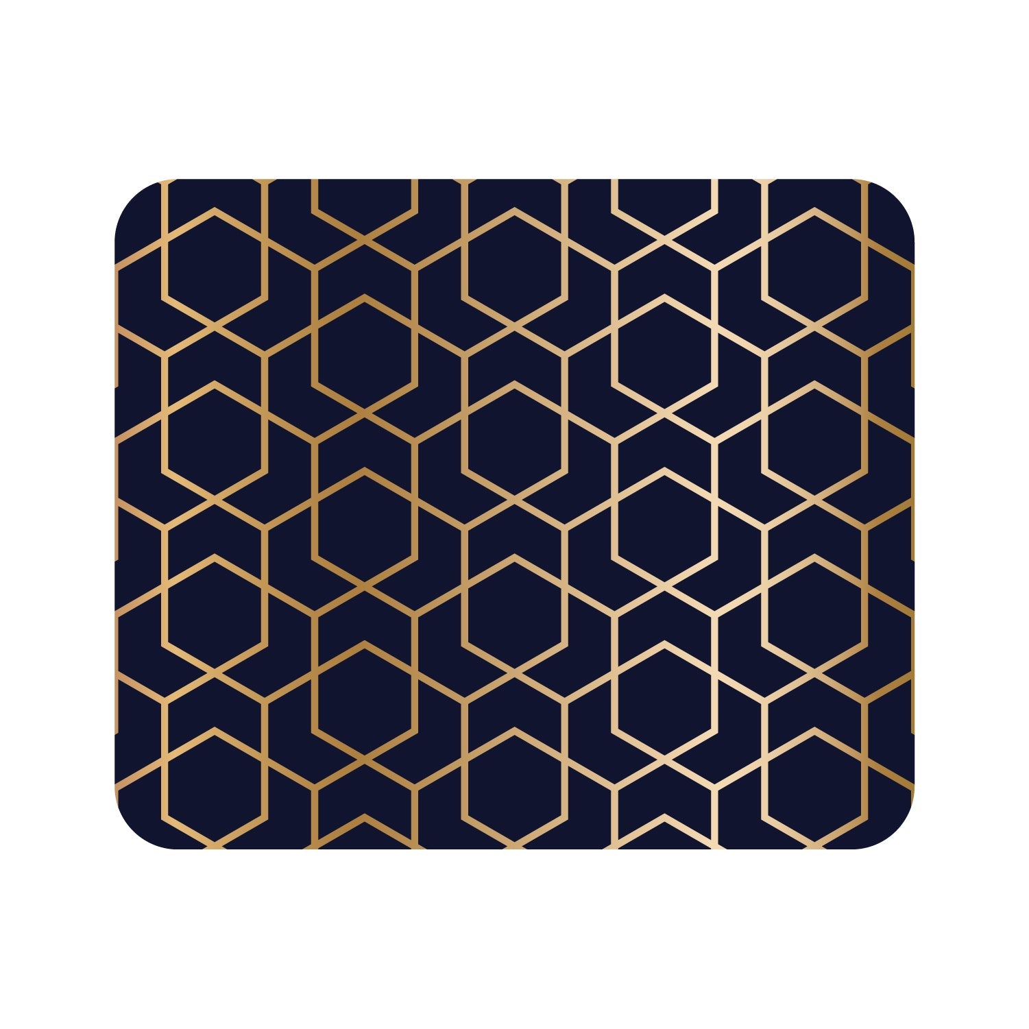 Mouse Pad, Golden Hexagrams