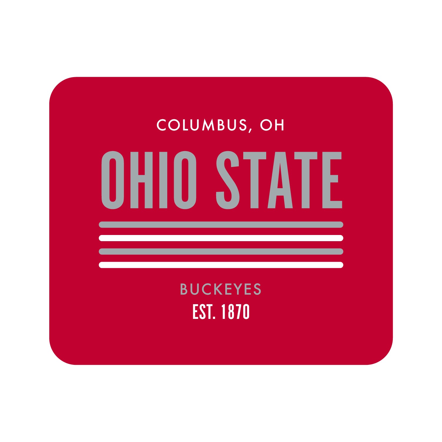 Ohio State University V2 Mousepad, Air Stripes V1