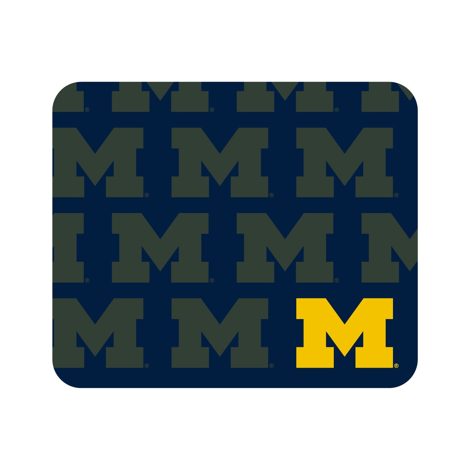 University of Michigan V2 Mousepad, Mascot Repeat V1