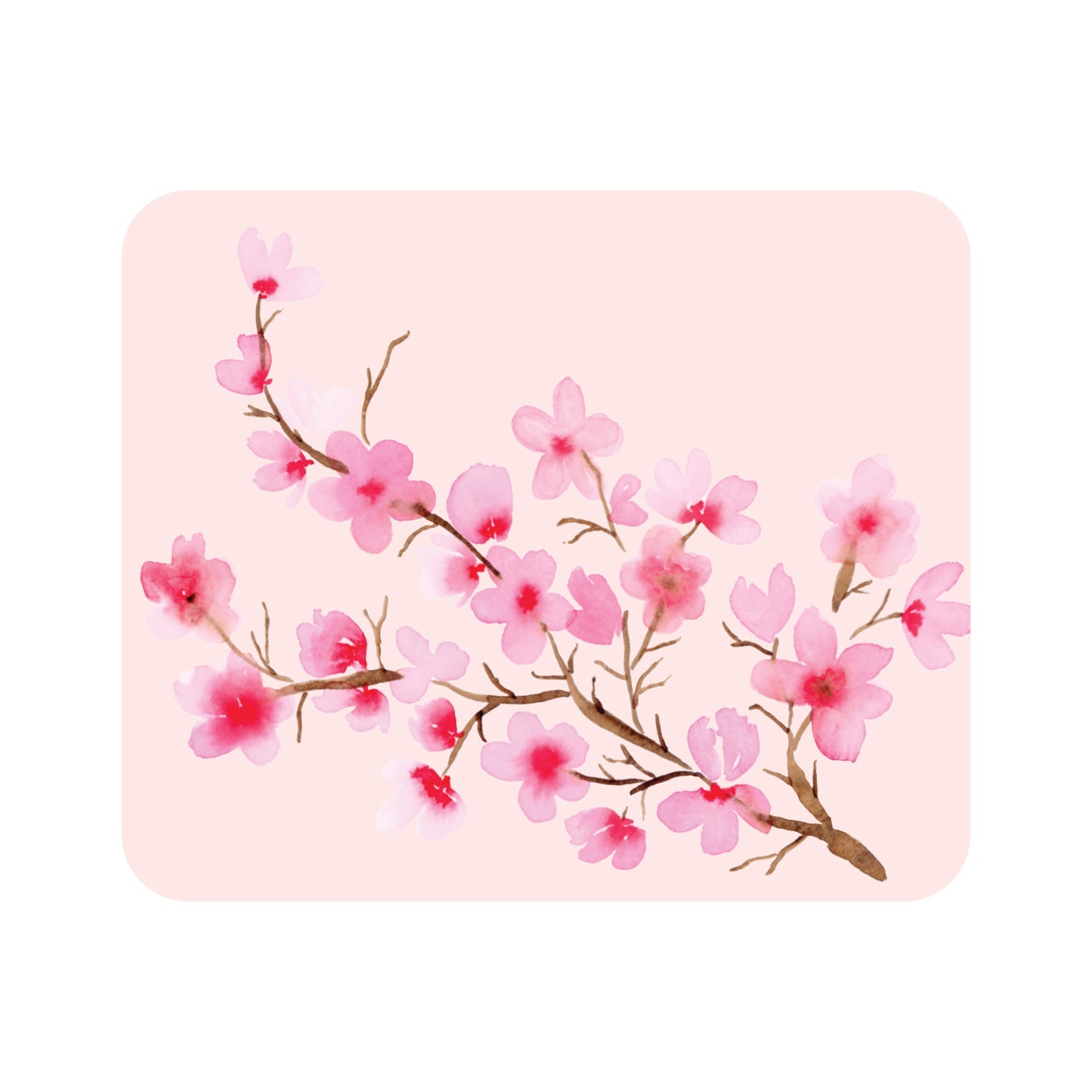OTM Essentials Pink Mouse Pad, Cherry Blossoms