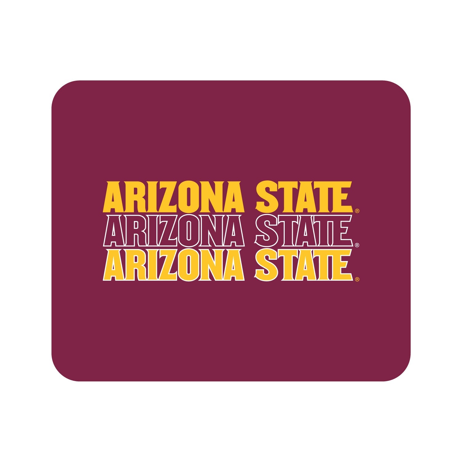 Arizona State University Mousepad, Triple Wordmark V1