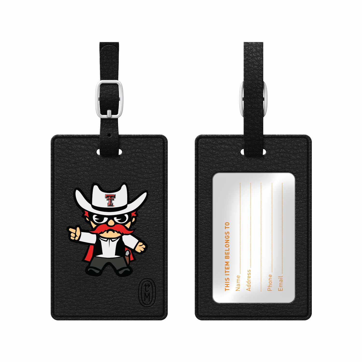 Texas Tech University Faux Leather Luggage Tag, Tokyodachi Classic