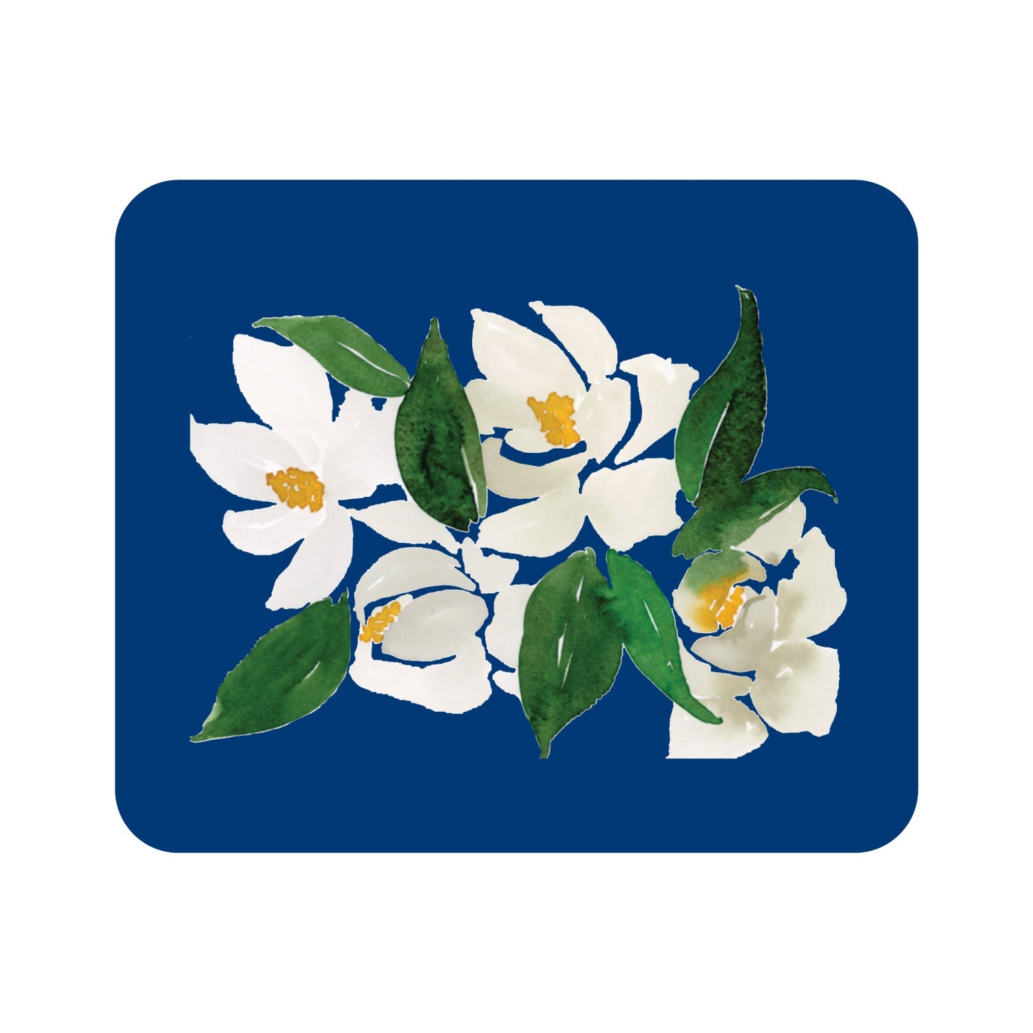OTM Essentials Blue Mouse Pad, Magnolia Blossoms