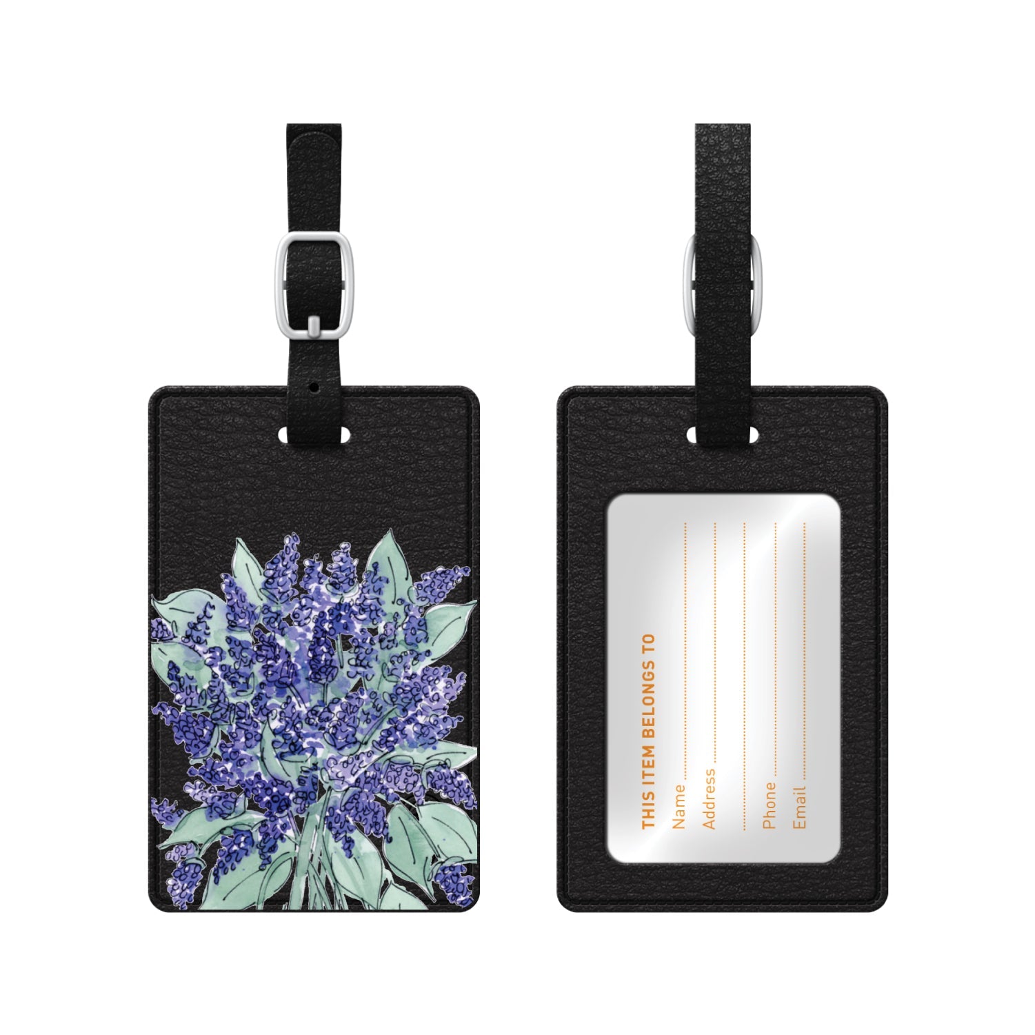 Luggage Tag, Lavender Bouquet