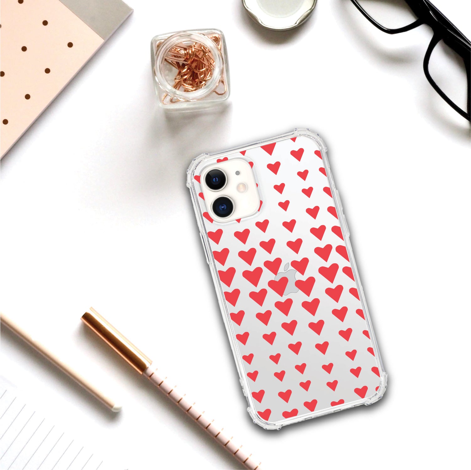 OTM Essentials | Falling Hearts Phone Case