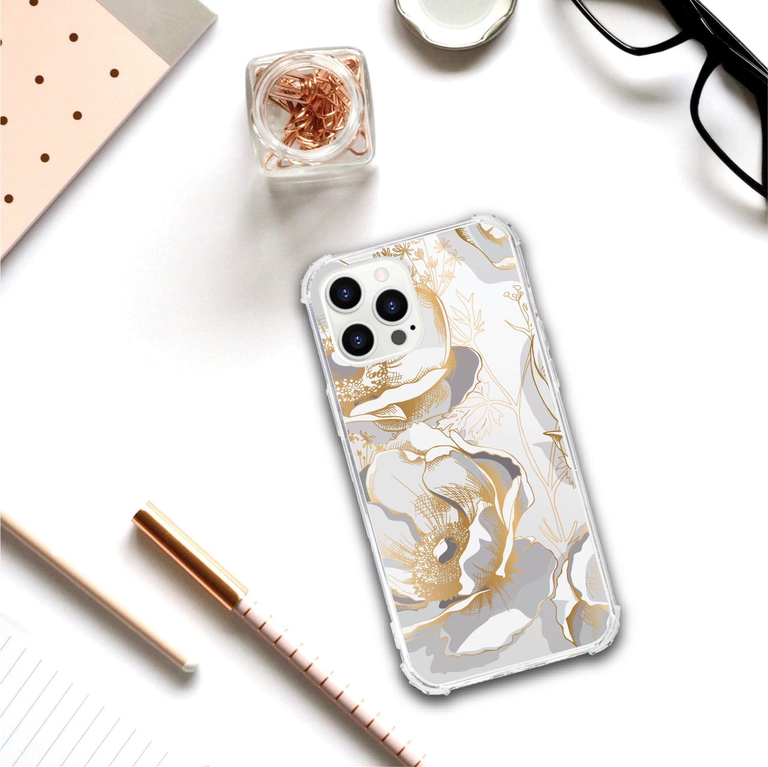 OTM Essentials | White Water Lilies Phone Case