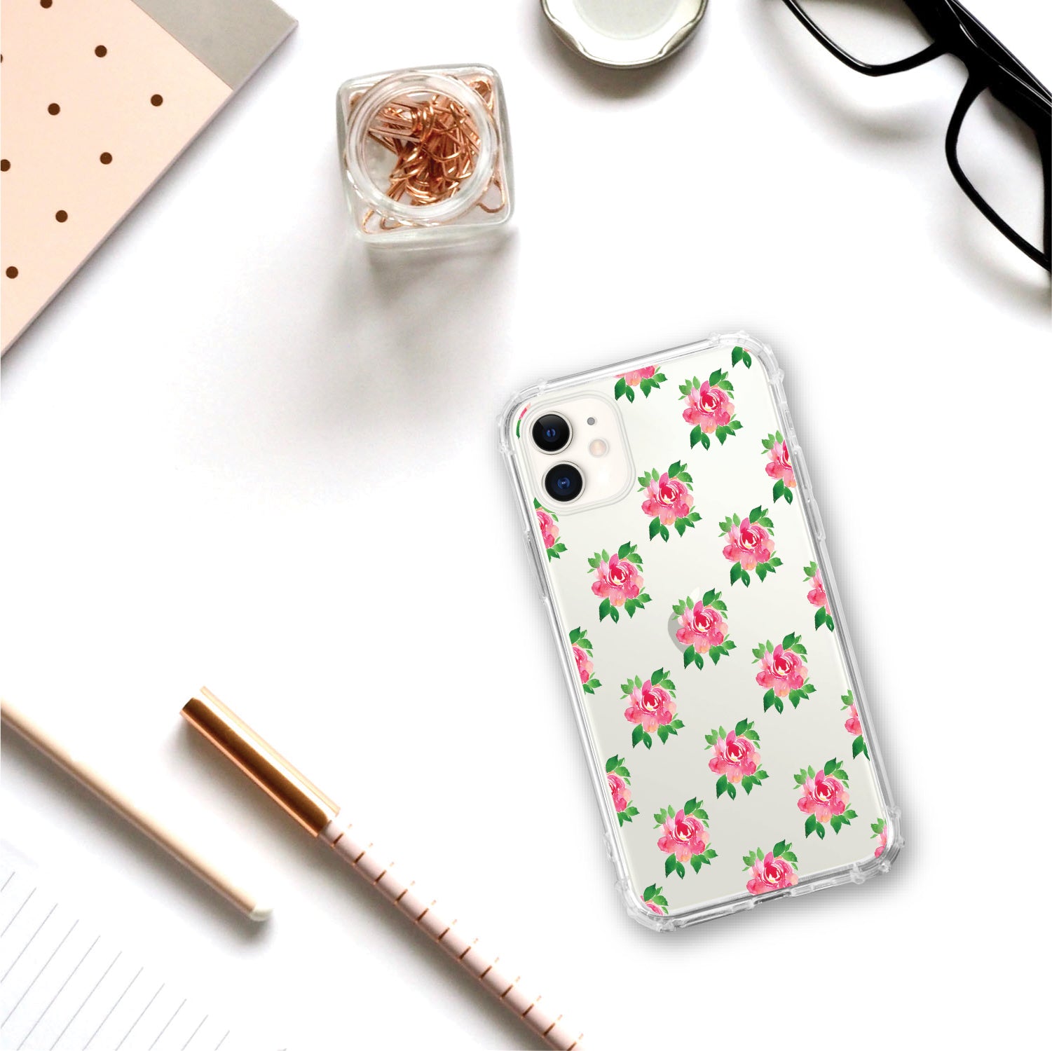 OTM Essentials | Floral Rose Phone Case