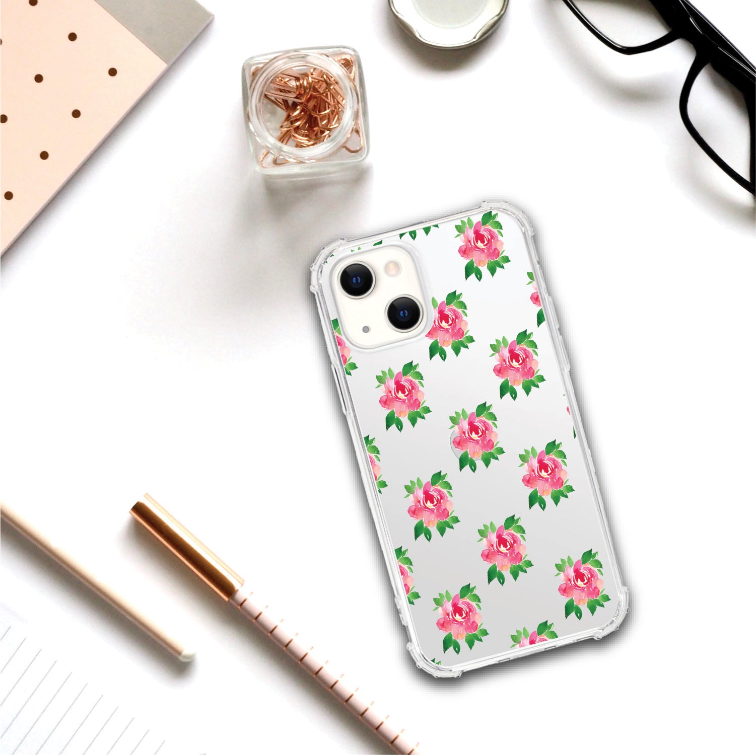 OTM Essentials | Floral Rose Phone Case