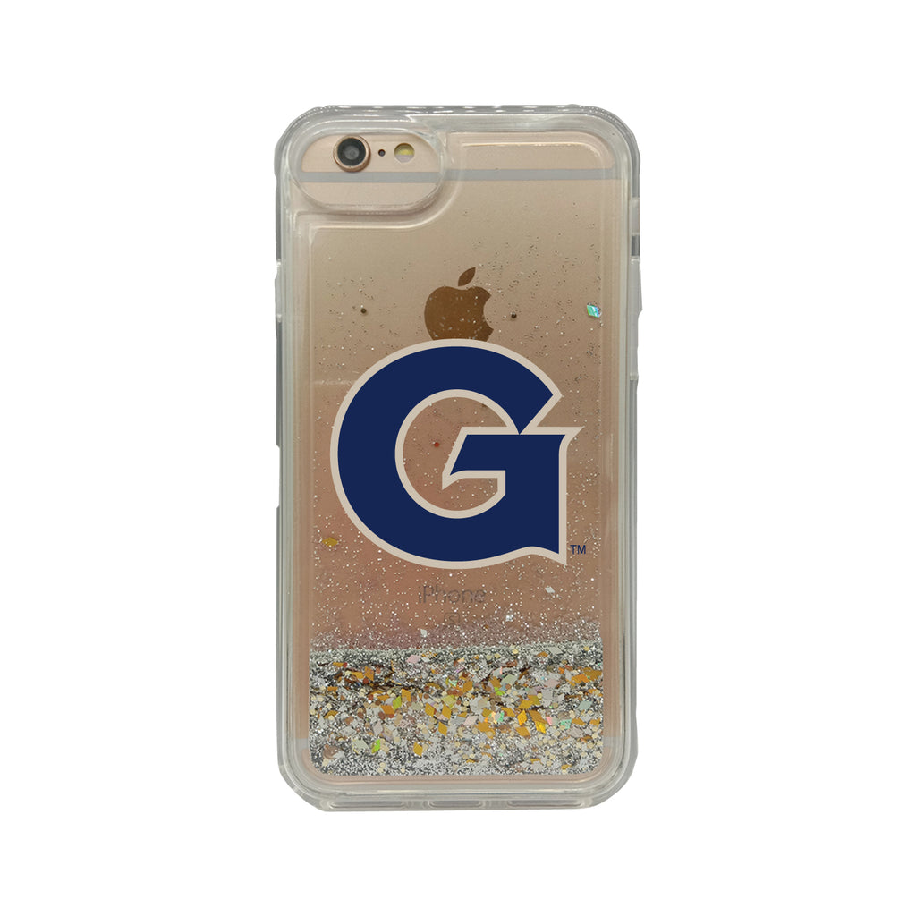 Georgetown Clear Glitter Shell Phone Case, Classic V1 - iPhone 7/8 Plus