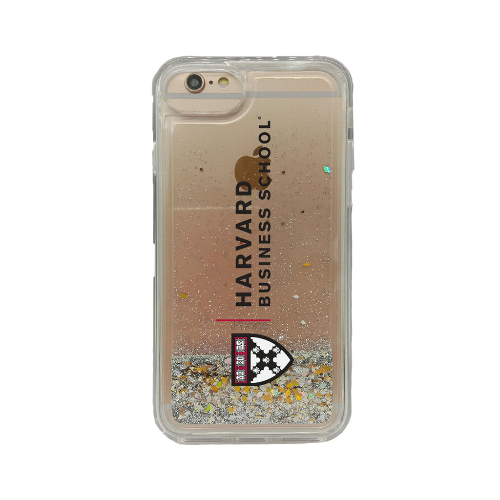 Harvard Business School Clear Glitter Shell Phone Case, Classic V2 - iPhone 7/8 Plus