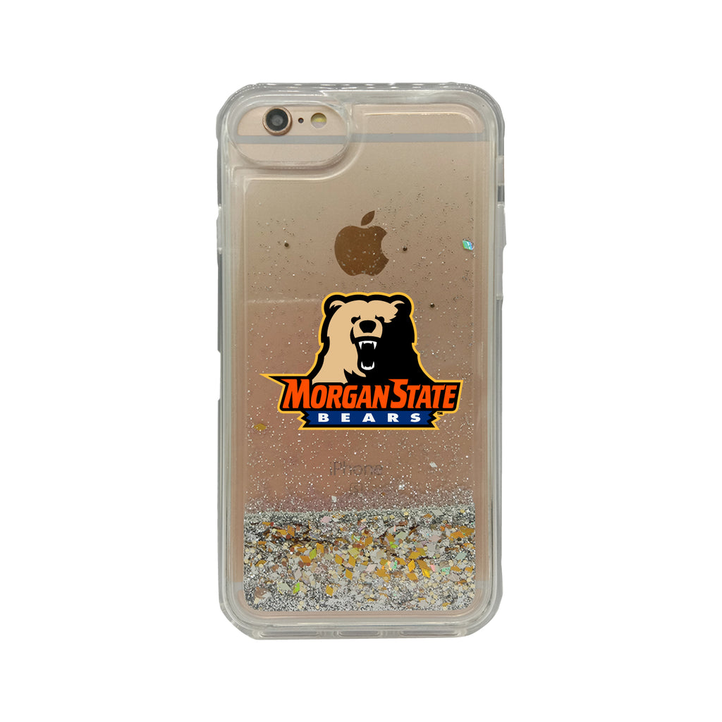 Morgan State University Clear Glitter Shell Phone Case, Classic V2 - iPhone 7/8 Plus