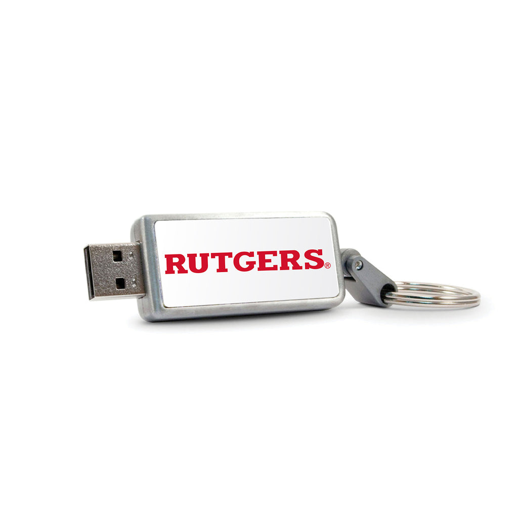 Rutgers University V2 Keychain USB Flash Drive, Classic V1 - 16GB