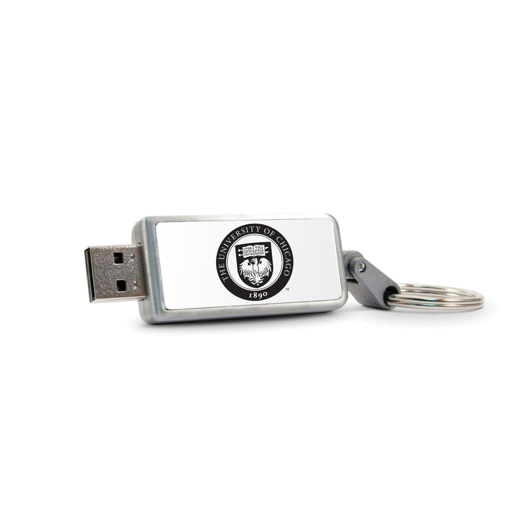 University of Chicago Keychain USB 2.0 Flash Drive, Classic V2 - 16GB