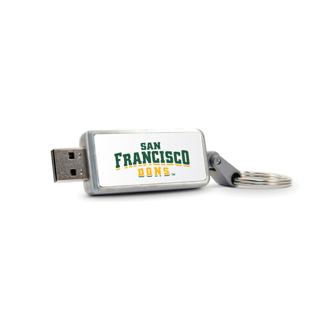 University of San Francisco V2 Keychain USB 2.0 Flash Drive, Classic V1 - 16GB